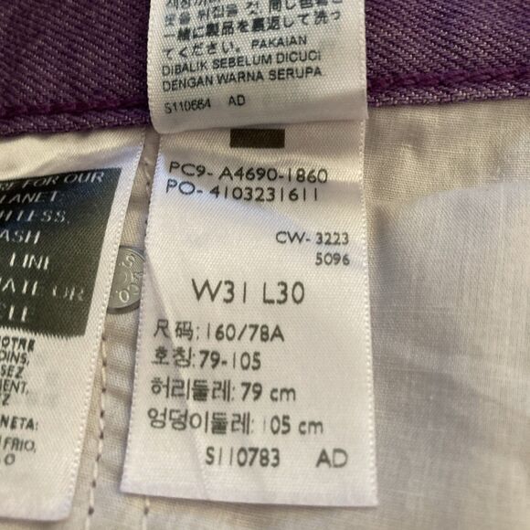 Levi’s Women’s Middy Straight Jeans 34 x 30 Lilac Irregular Label PLEASE READ - Picture 14 of 14
